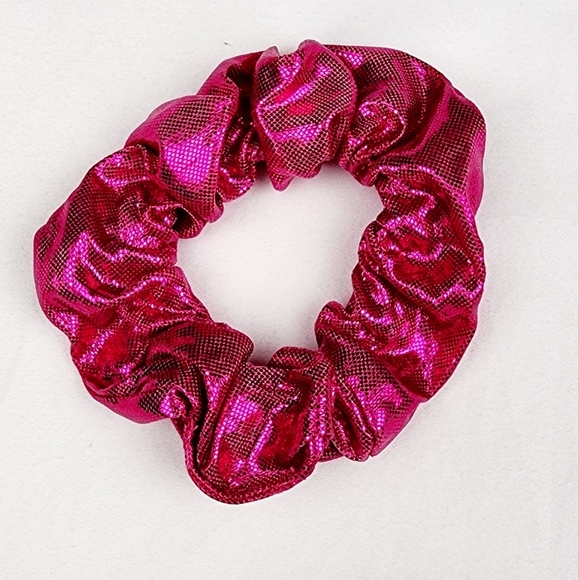 4 FOR $16 🔥Metallic Shimmer Scrunchie Hair Tie - Picture 1 of 5